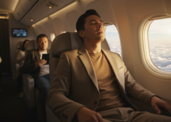 Angst über den Wolken