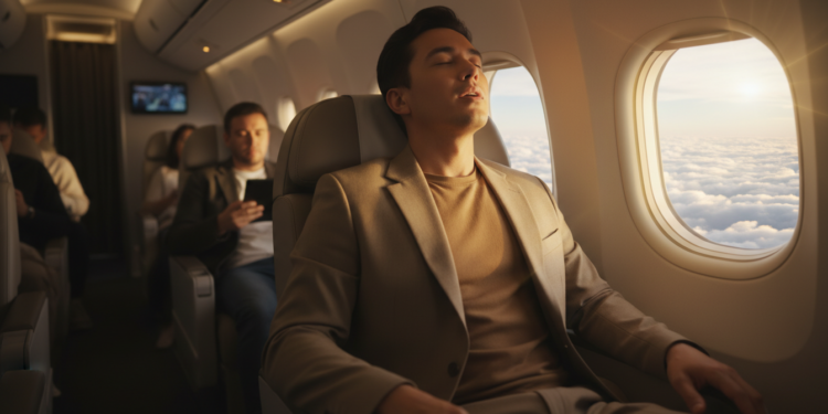 Angst über den Wolken