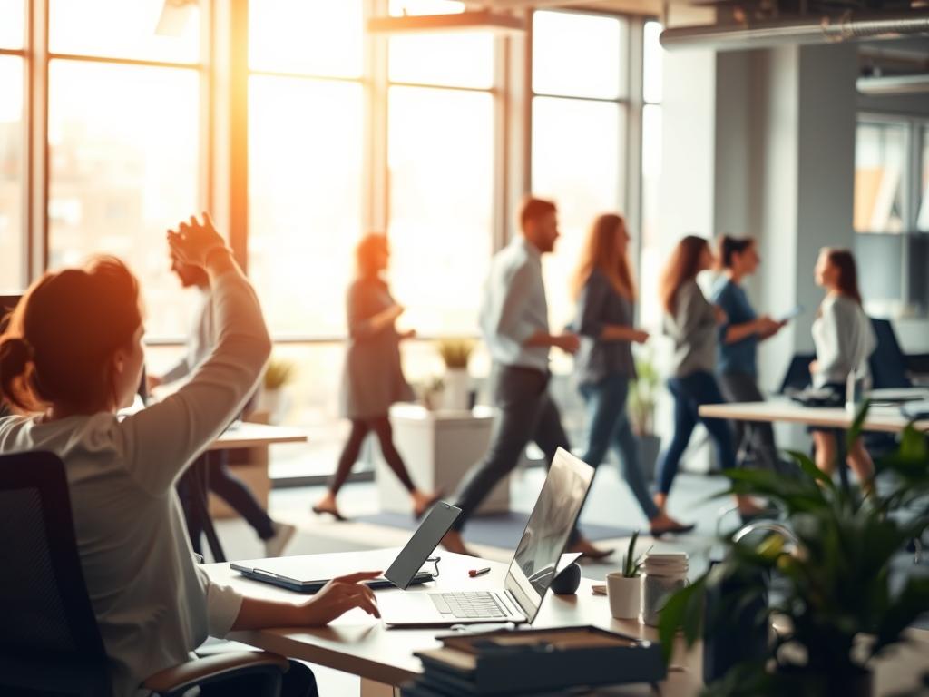 Bewegung im Büro Bewegung im Büro