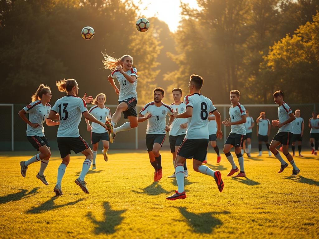 Fußball Teamgeist Training