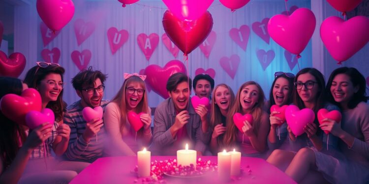 Humorvolle Feier des Anti Valentinstags