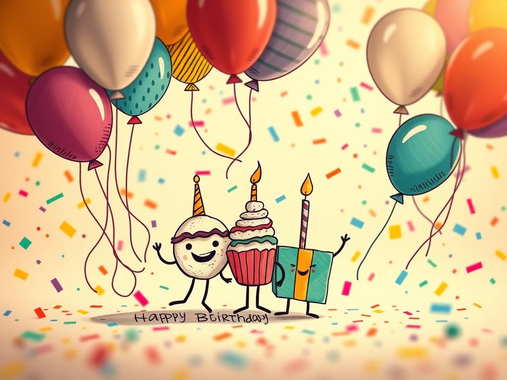 Humorvolle Geburtstagskarten Gestaltung