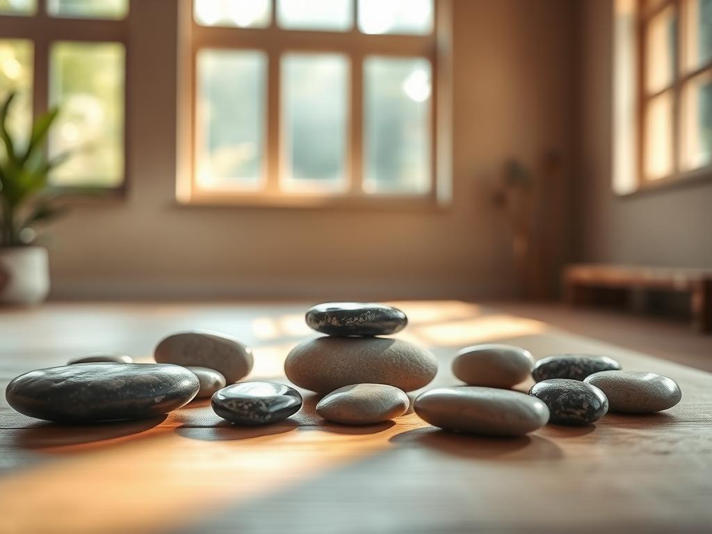 Meditation mit Kraftsteinen