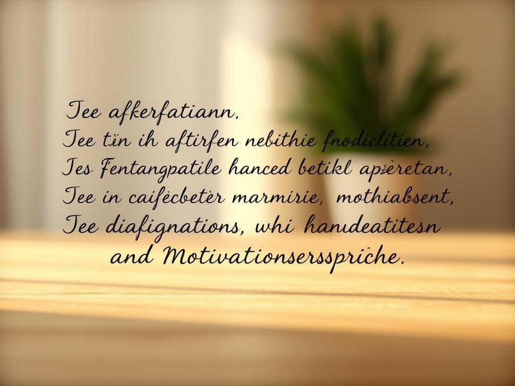 Motivationssprüche und Affirmationen