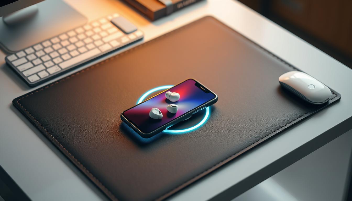 Schreibtischmatte Wireless Charging Schreibtischmatte Wireless Charging