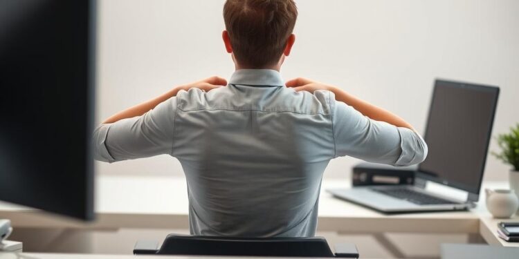 Sitzhaltung Schreibtisch