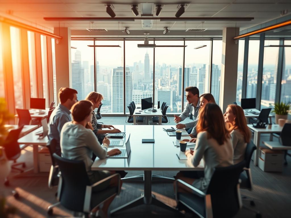 Teamgeist im Büro Teamgeist im Büro